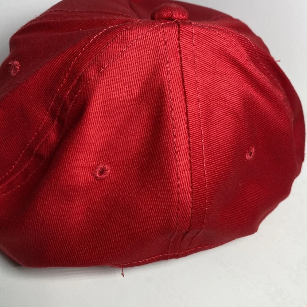 Vintage GOOD EARTH EQUIPMENT Snapback Baseball Hat Cap Embroidery Tools Red Gift - Picture 6 of 12